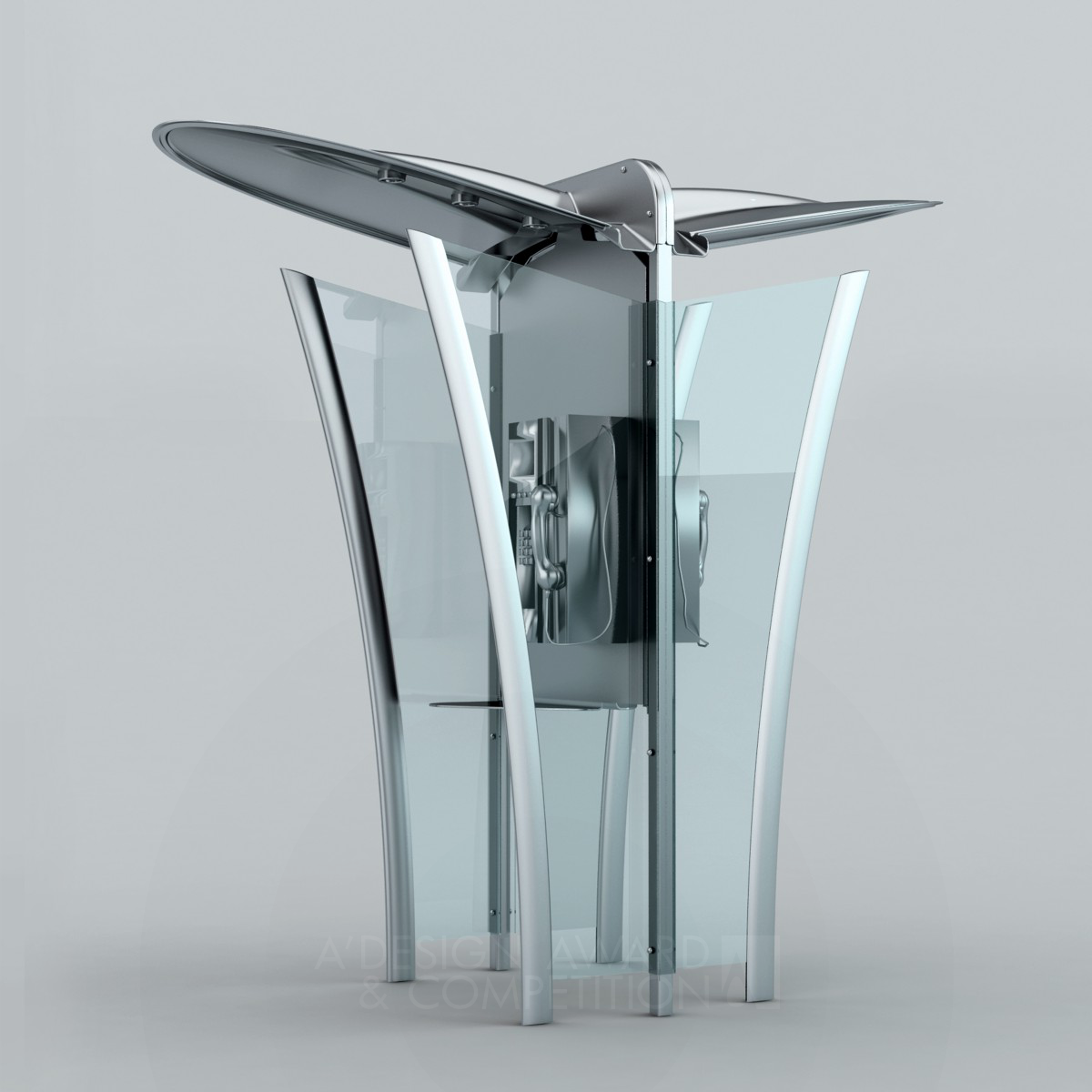 Phone Box Public Phone by Hakan Gürsu Silver Street Furniture Design Award Winner 2014 