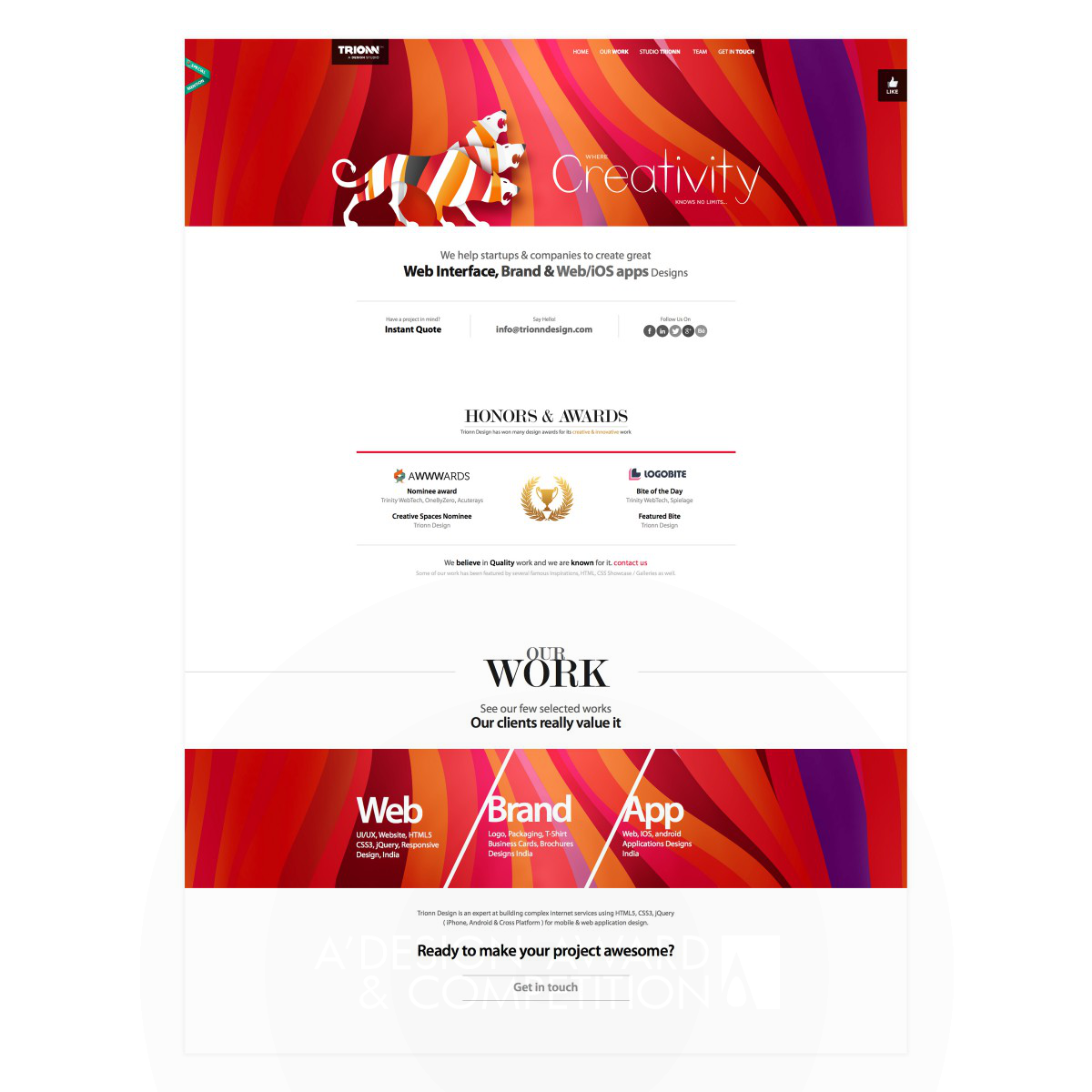 Trionn Design <b>Website Design
