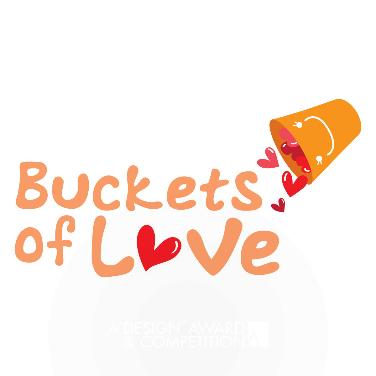 Buckets of Love Logo Design by Lawrens Tan