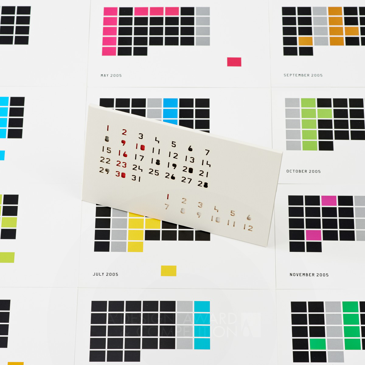 Calendar  “Color Cartridge” Calendar by Katsumi Tamura