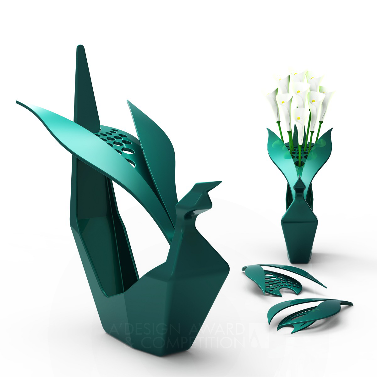 Follow Me Sculptural Vase by Heloise Rajkumari