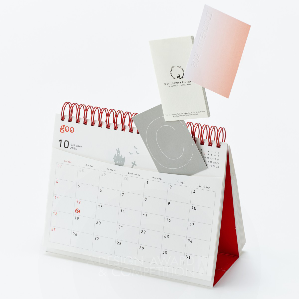 Happy Pockets Calendar by Katsumi Tamura Silver Graphics, Illustration and Visual Communication Design Award Winner 2015 