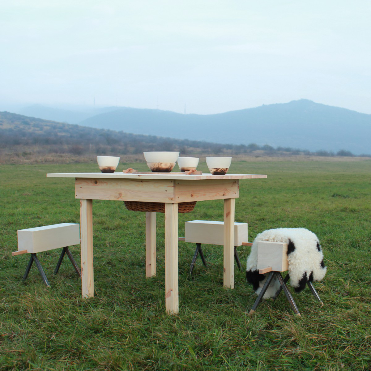 Kaláka Furniture collection- Table by Hidegszoba studio