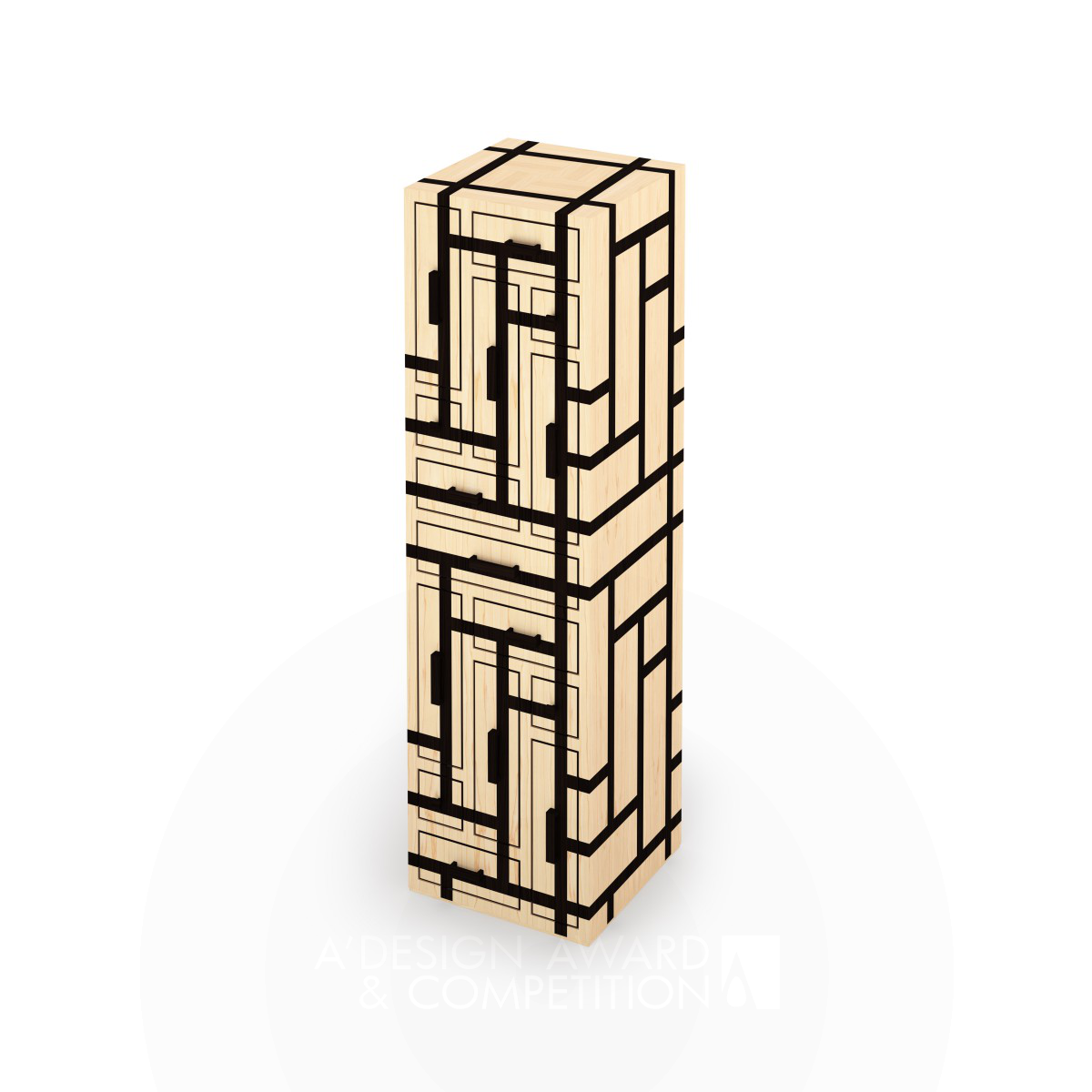 Labyrinth Chest of drawers by Eckhard Beger