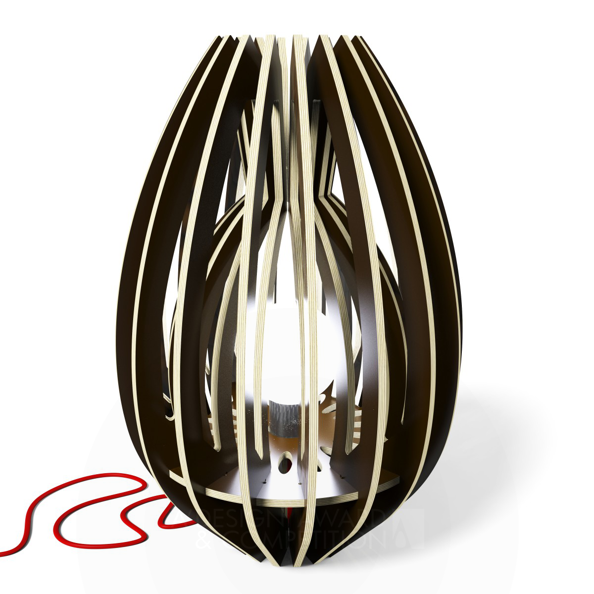 Calyx 48 Lamp by Osmose le bois Sas