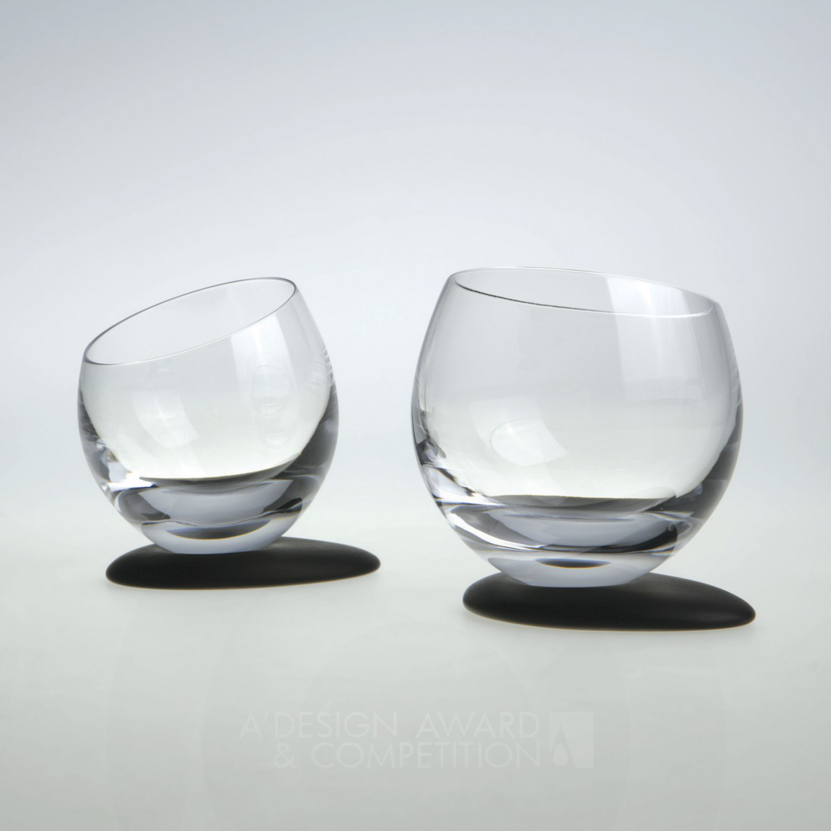 Mateja Krasovec Pogorelcnik Water and Spirit Glasses