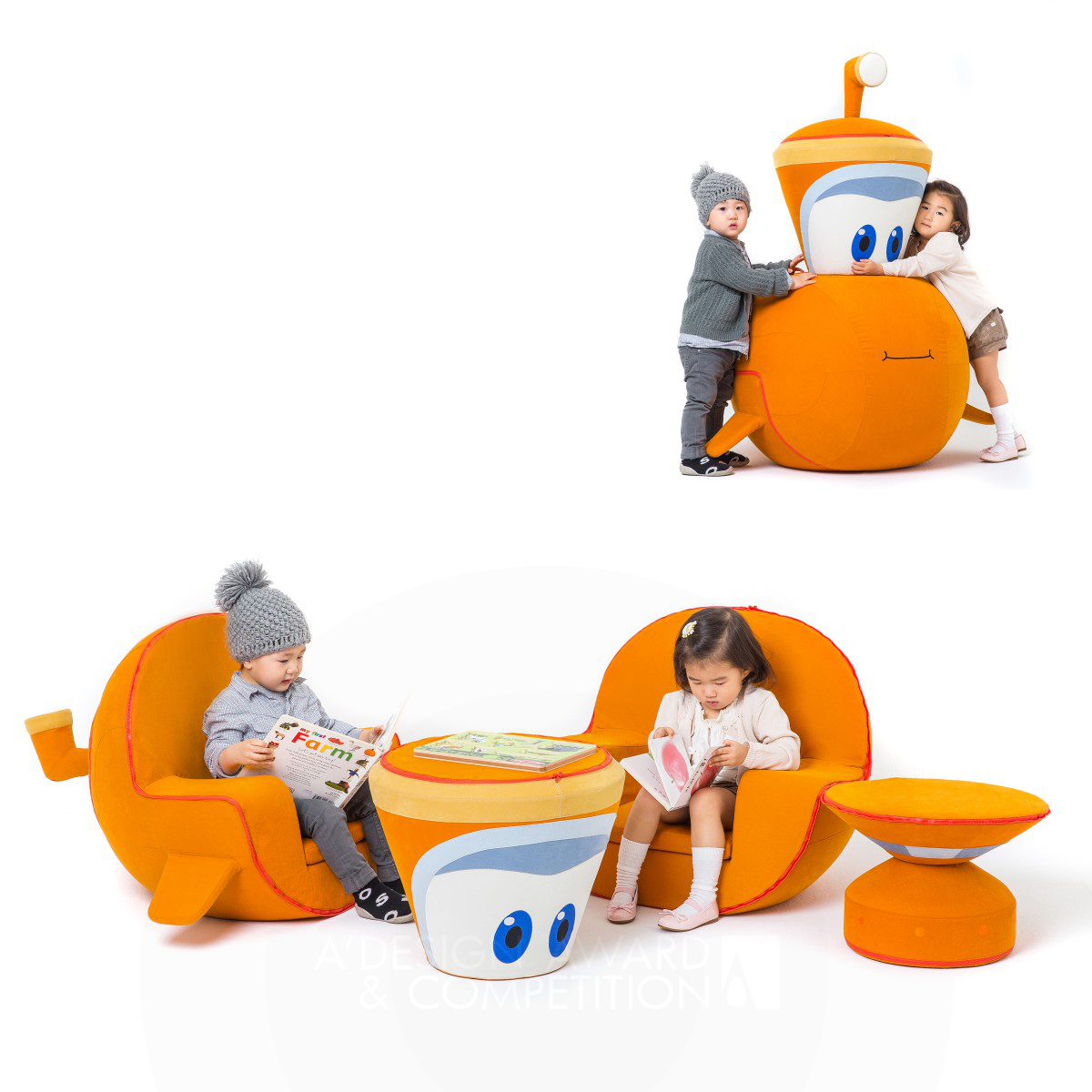 Honeydew Rabbit Marin <b>Kids Soft Chair and Table