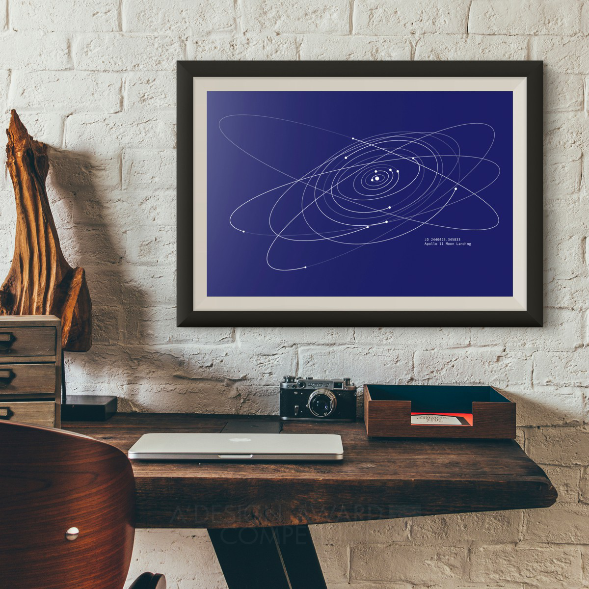 SpaceTime Coordinates poster by river