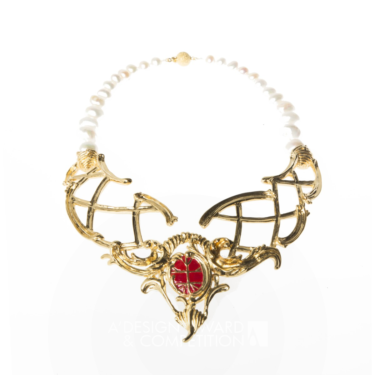 Bronze Winner. Fishing Net Necklace by Lydia Marisa Siu