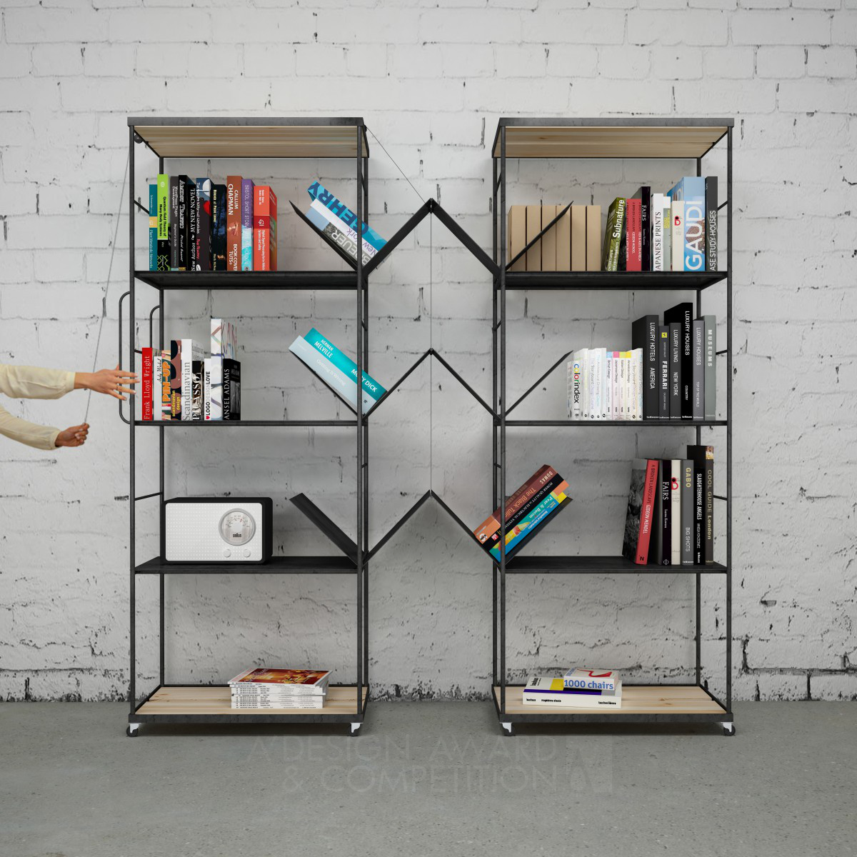 agili bookcase by Krama Architects