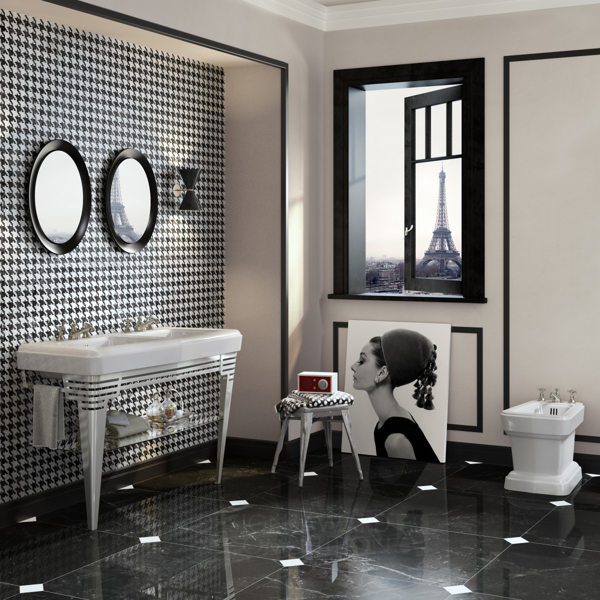 So Fifties Bathroom collection by Emanuele Pangrazi