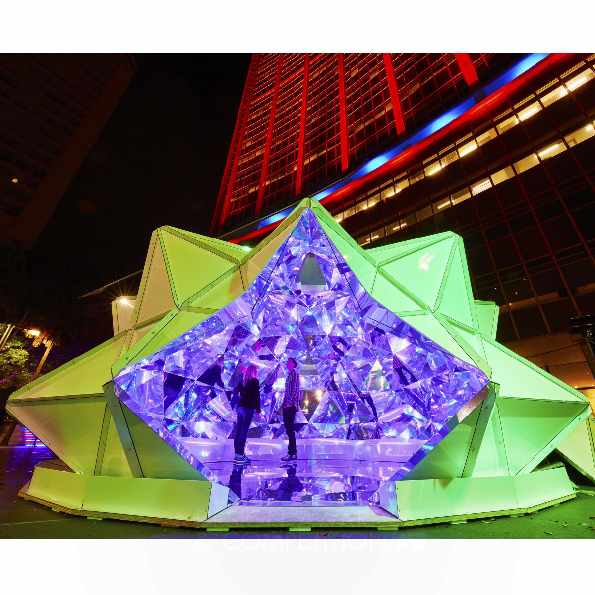 Light Origami Art Installation by KAZ Shirane
