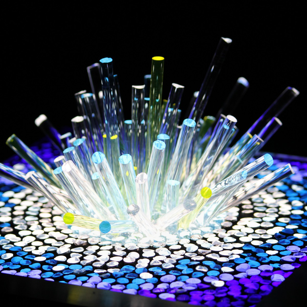 Little Star  Glass mosaics light object by dipl. Ing Zuzana Mantel