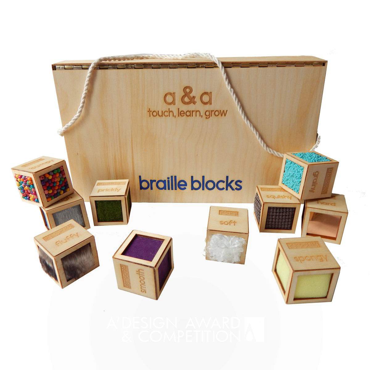 braille blocks   toy by Alessandra D'Alessio & Alyssa Vani