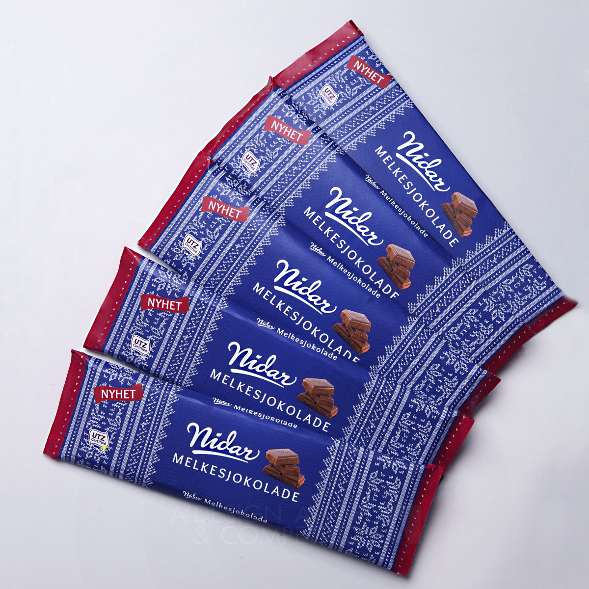 Nidar Sjokolade Chocolate packaging by Stine Strand