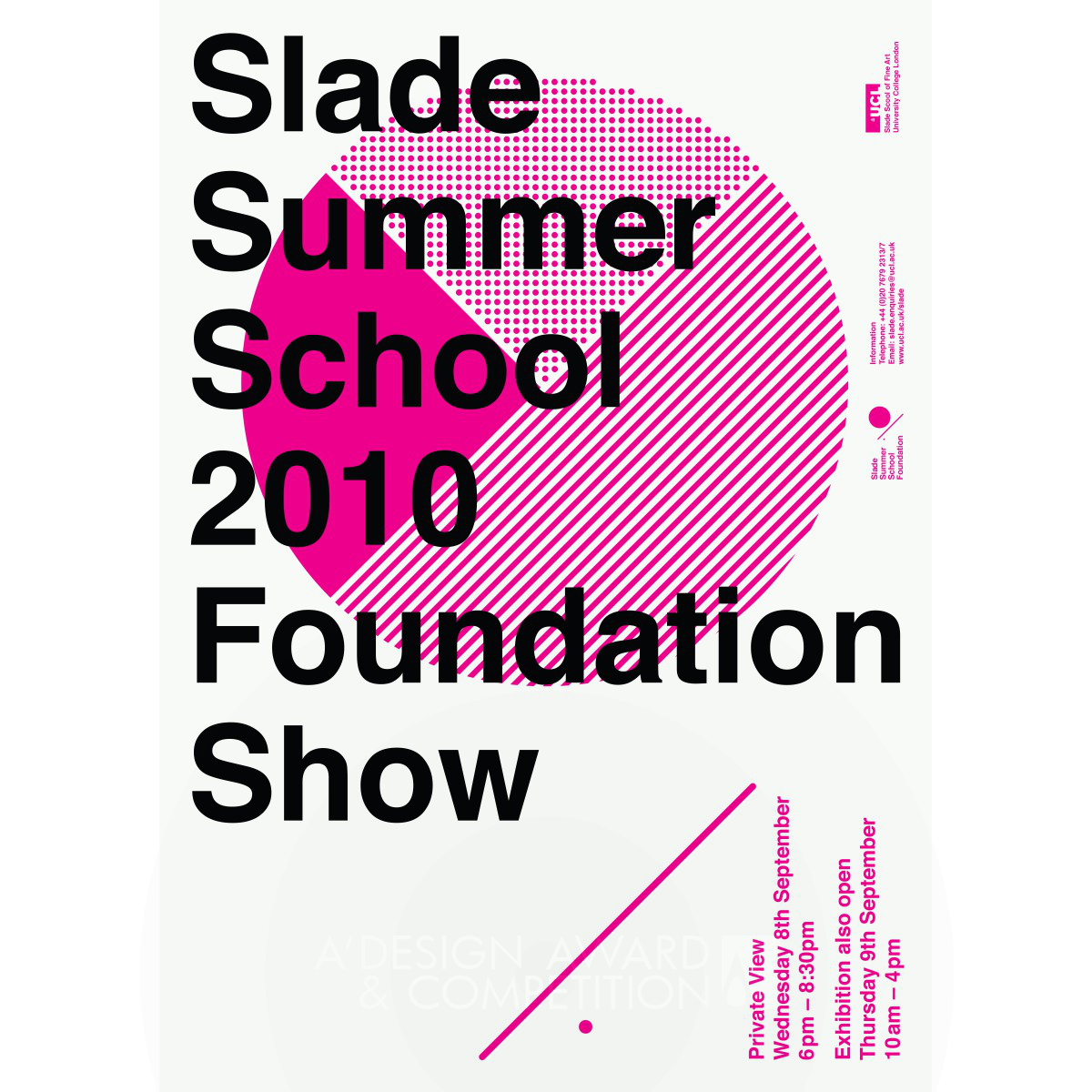 Slade Summer Foundation Exhibition Identity by Daeki Shim, Hyojun Shim