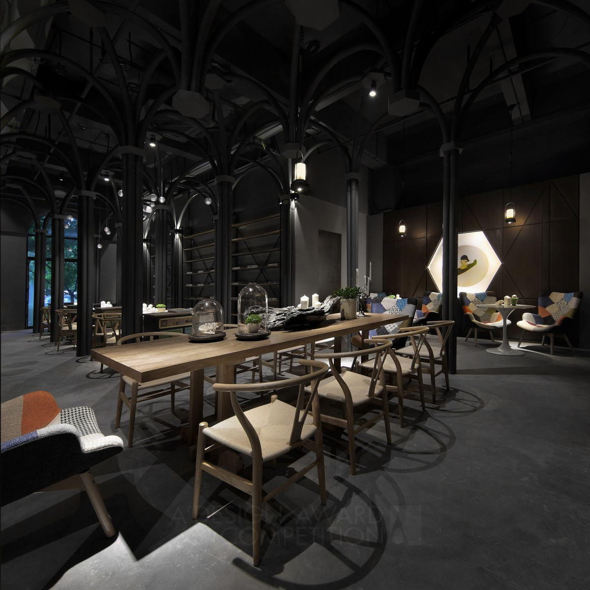 Mysterious Game Restaurant: A Fusion of Gothic Architecture and Modern Design