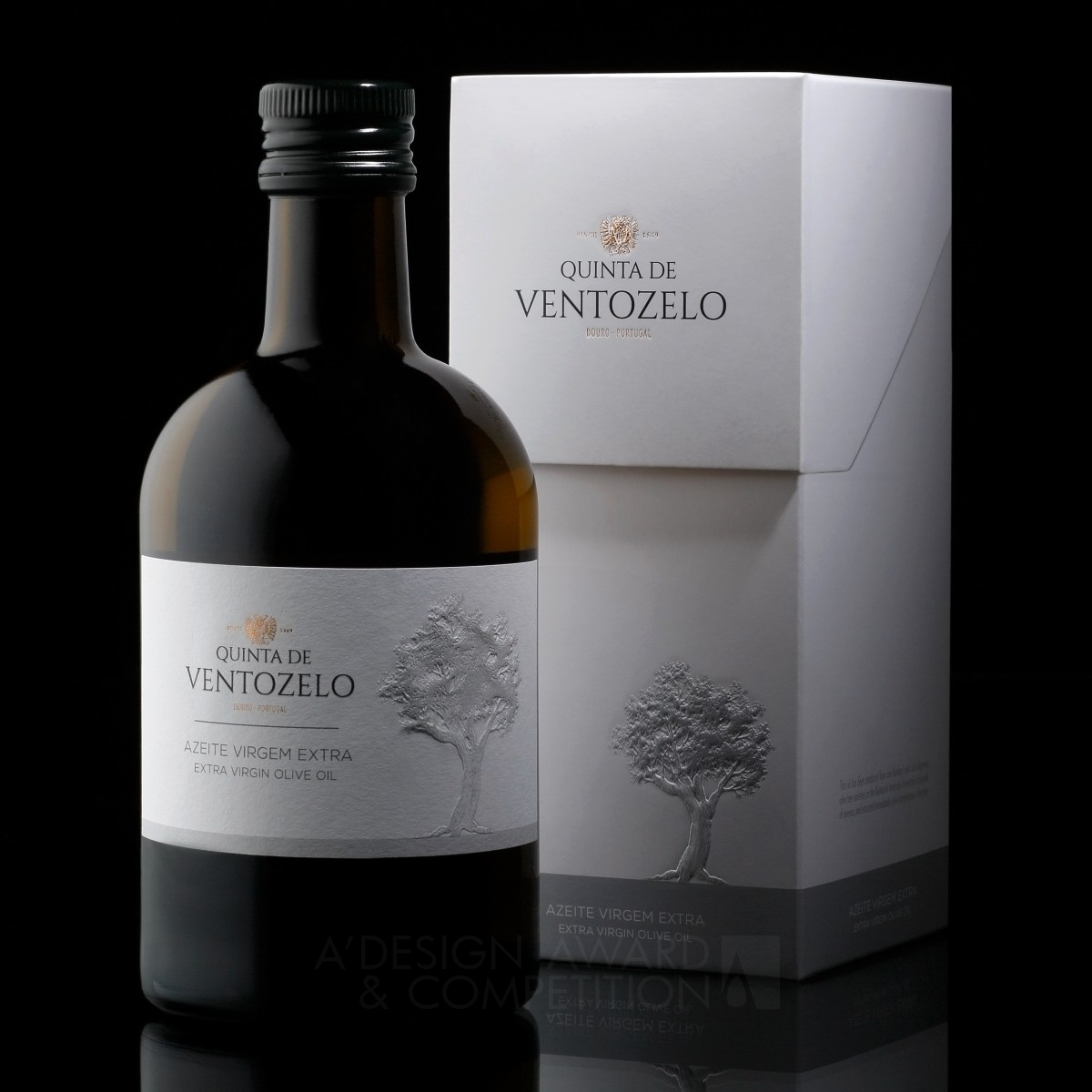 Quinta de Ventozelo olive oil Packaging by Omdesign Golden Packaging Design Award Winner 2017 