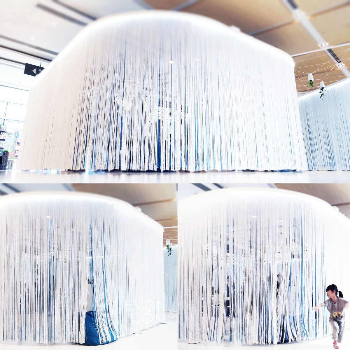 Airnemone Pavilion Interactive Exhibition Pavilion  by Kevin Chu Silver Interior Space and Exhibition Design Award Winner 2017 
