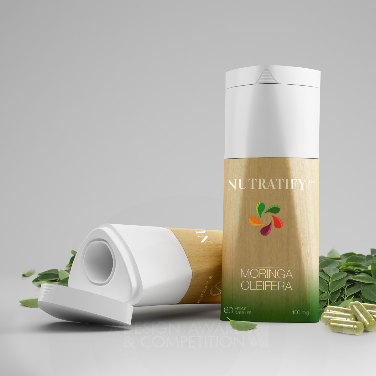 Nutratify packaging Capsules container by Max Bessone