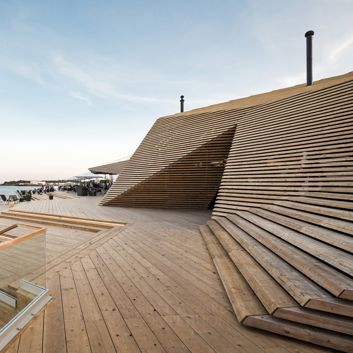 Loyly public sauna and restaurant by Avanto Architects Ltd Team