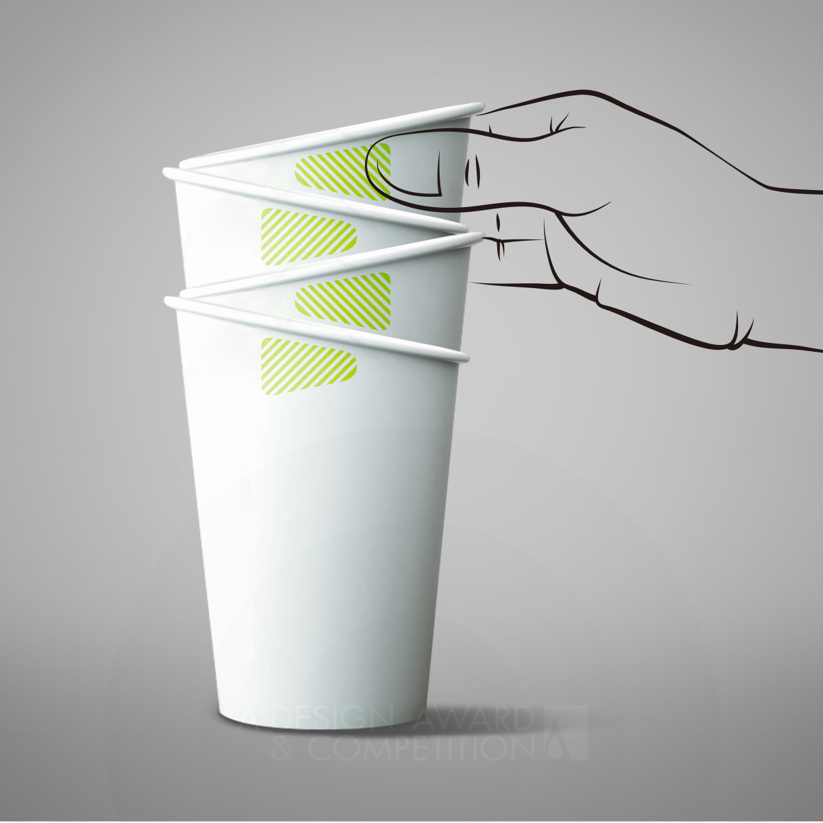 Clean-Rim paper cup paper cup by Yinshuai Zhang