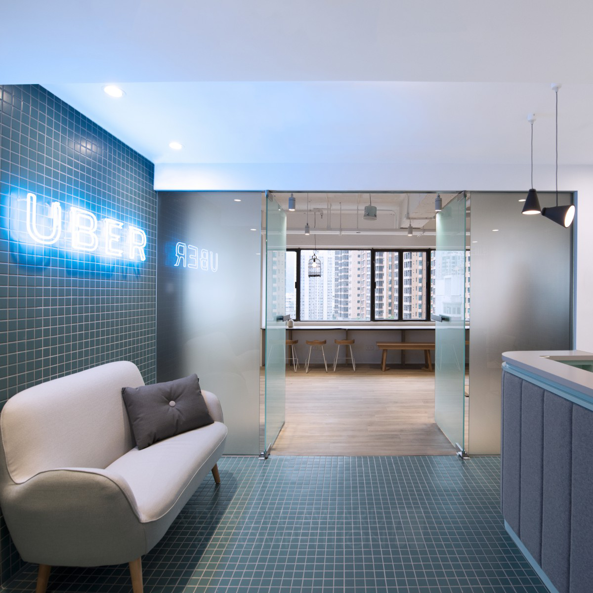 Uber HK Workplace Office by Bean Buro