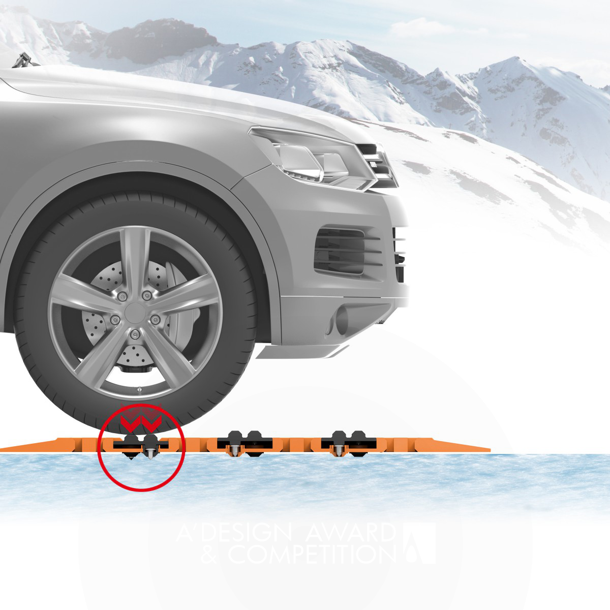 Portable TPR Car-rescue-track Help drivers safely drive over by Xuesong Li