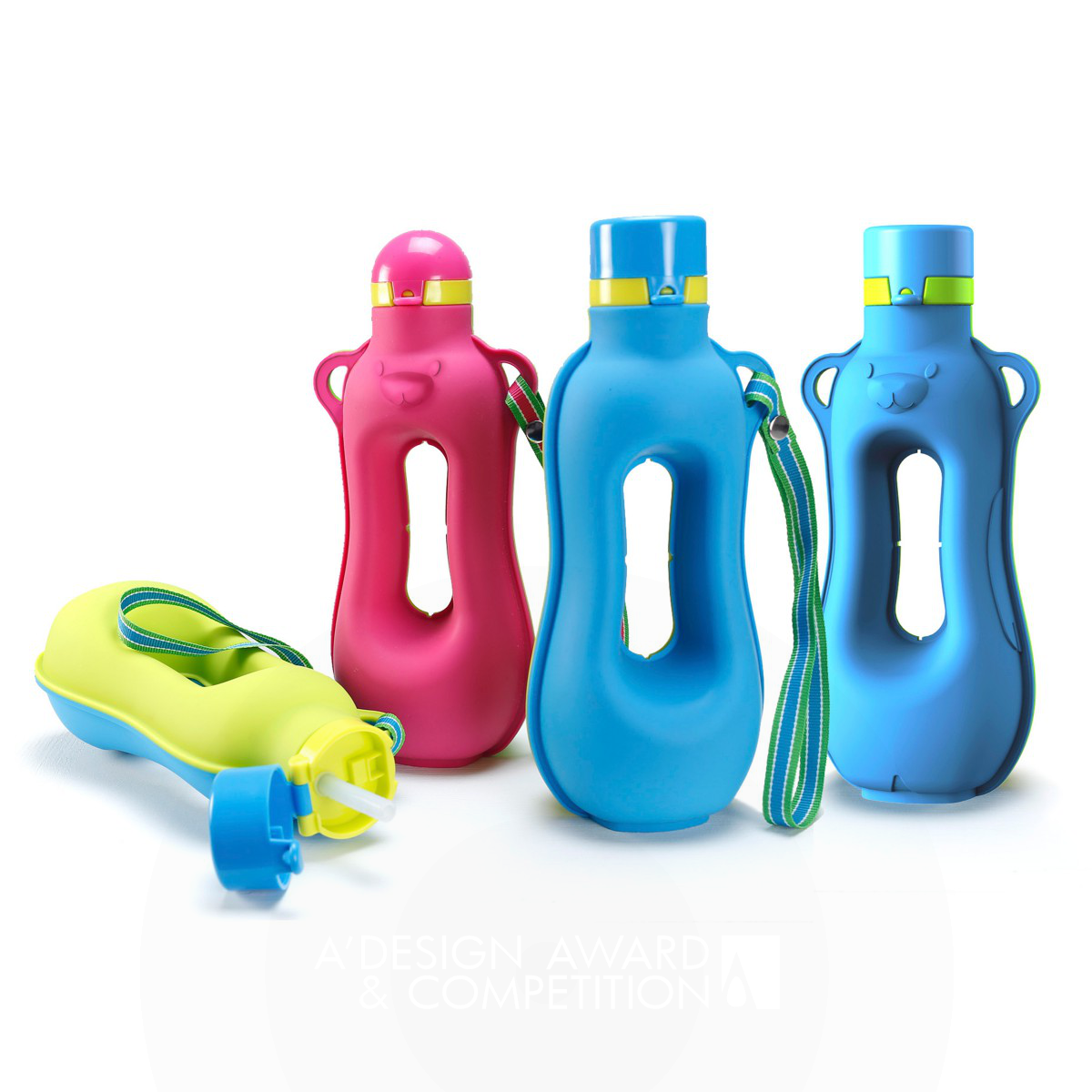 Happy Aquarius Workout Silicone Water Bottle