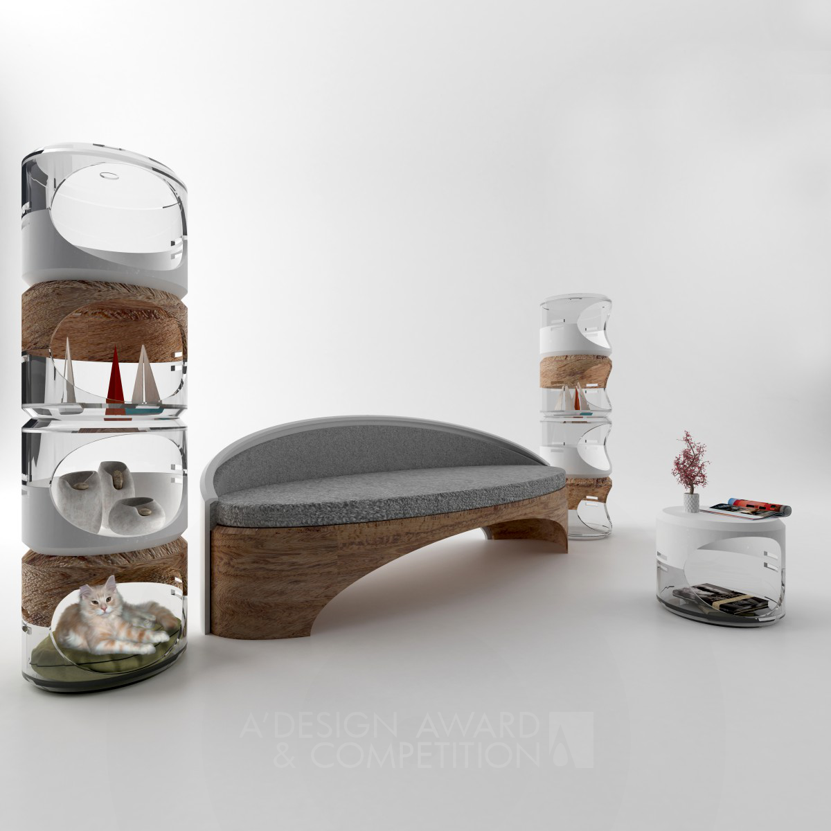 Capsular <b>Multi Functional Stool And Office Bench