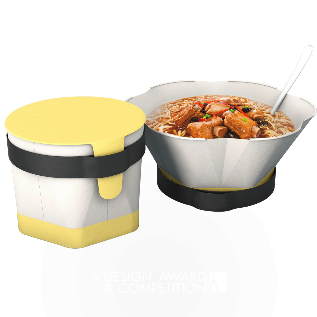 Enjoy your moment Instant noodle packing box by Chen Yuru