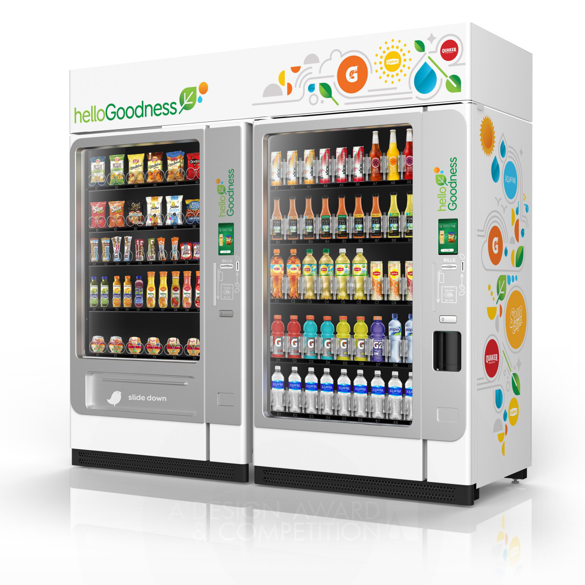 Hello Goodness Vending Machine by PepsiCo Design and Innovation Silver Food, Beverage and Culinary Arts Design Award Winner 2017 