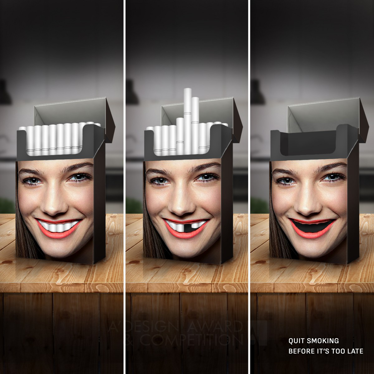 Tobacco Teeth Anti-smoking Advertising by Miroslav Vujovic