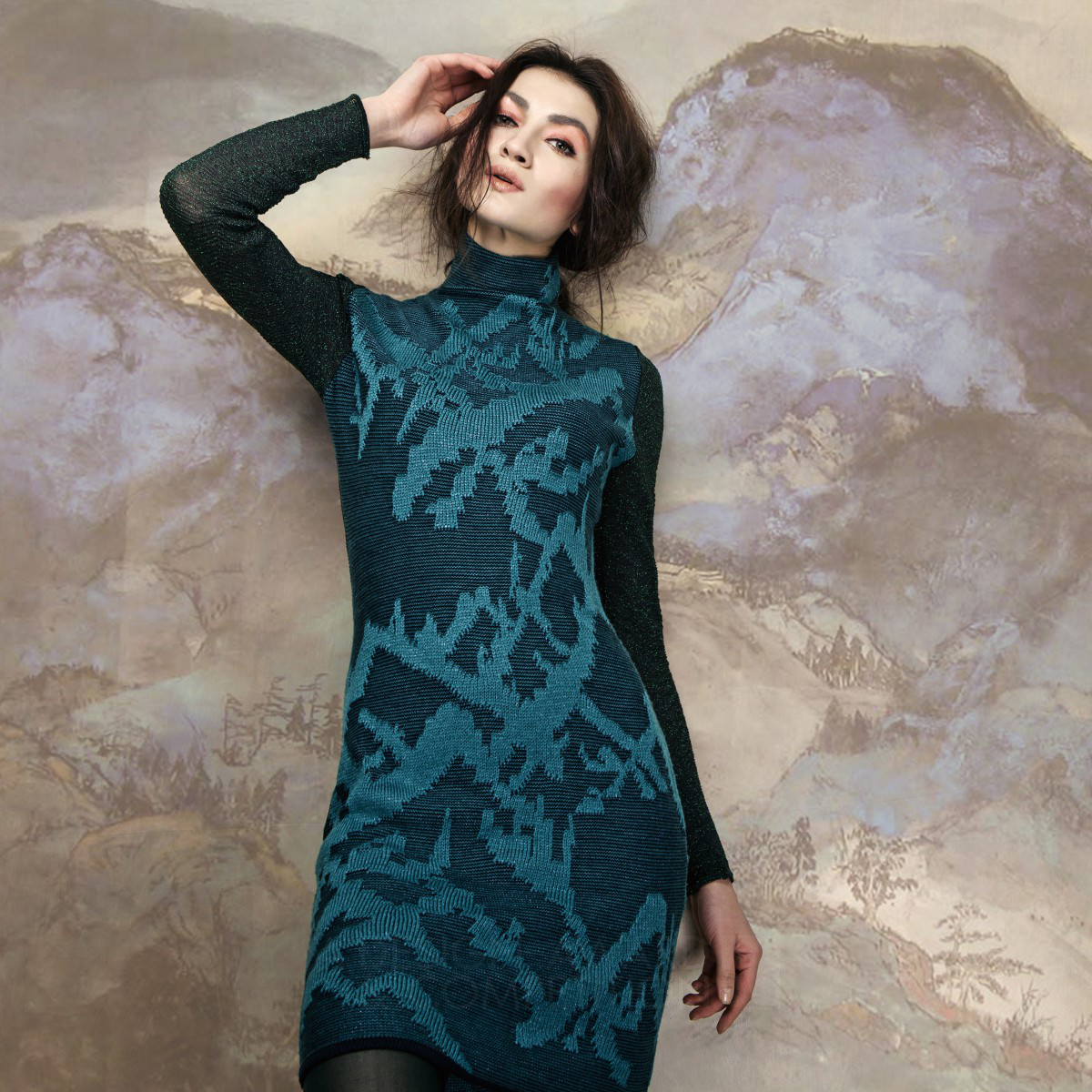 Qianyi Zhang Fashion Art, Knitted Gress