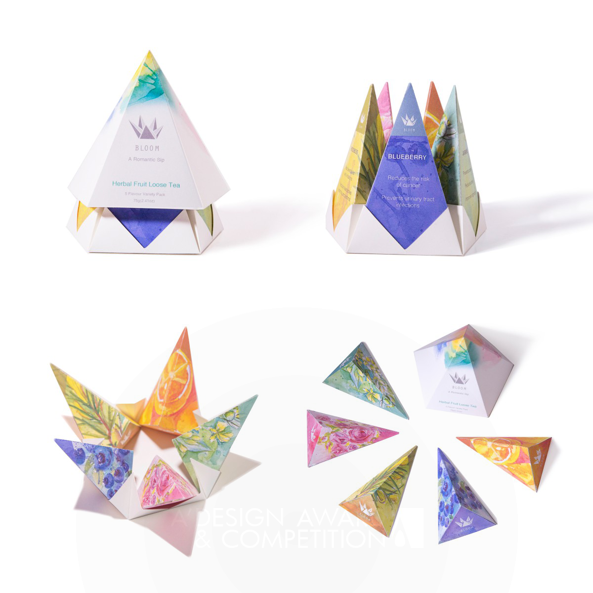 Bloom Tea Packaging and Branding by Danyang Pang