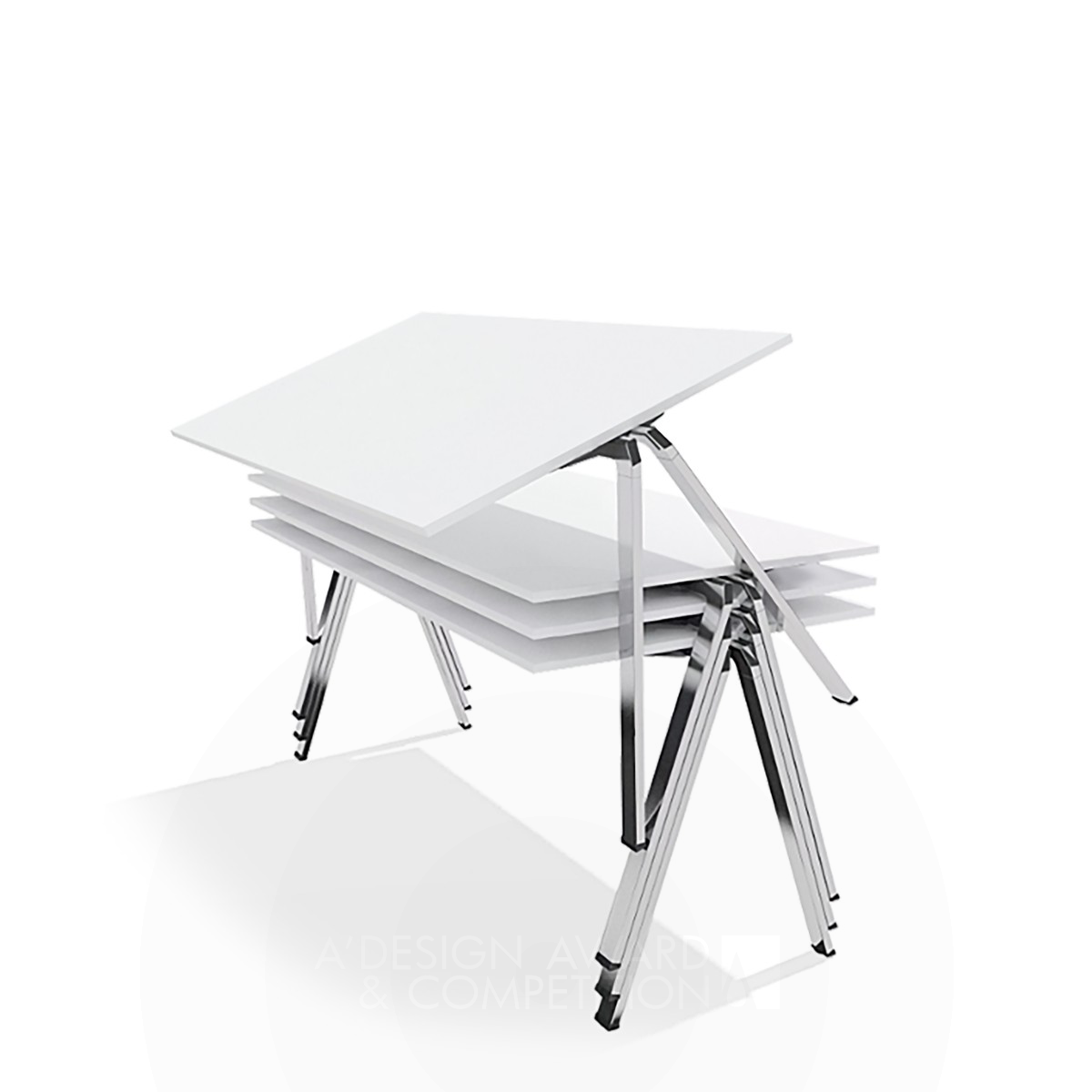 yuno multifunctional stacking table by Andreas Krob