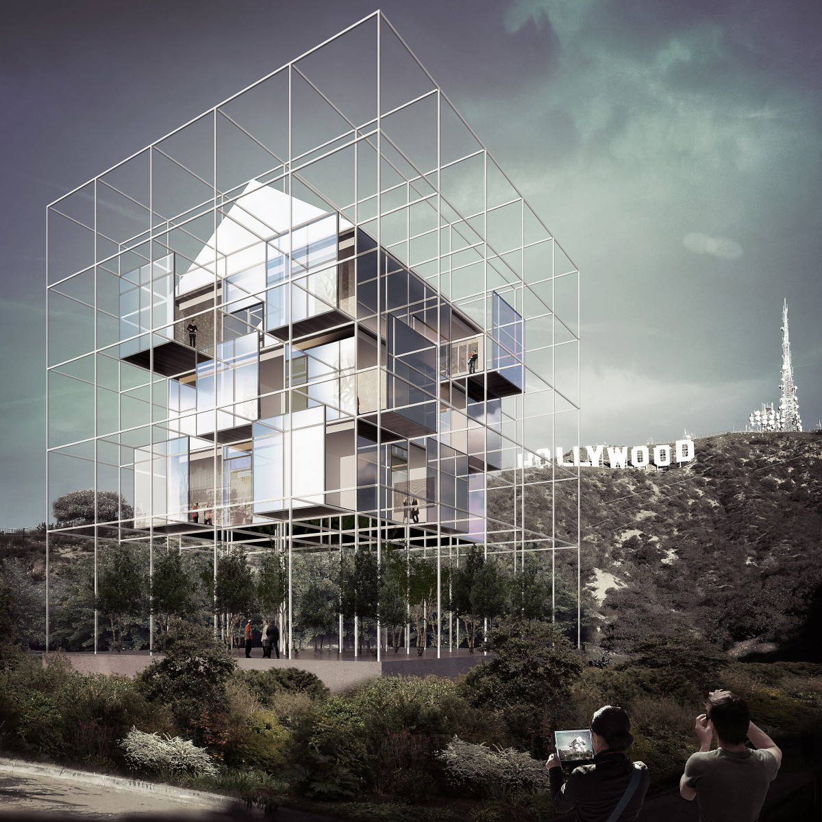 The Breathing House dynamic facade of sliding terraces   by Joao Silva + Paola De Francesco