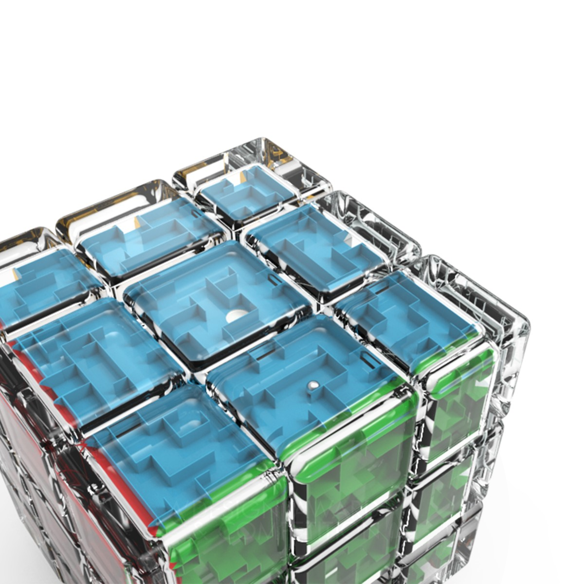 Iron Winner. Maze and Cube by Yang yang Tu