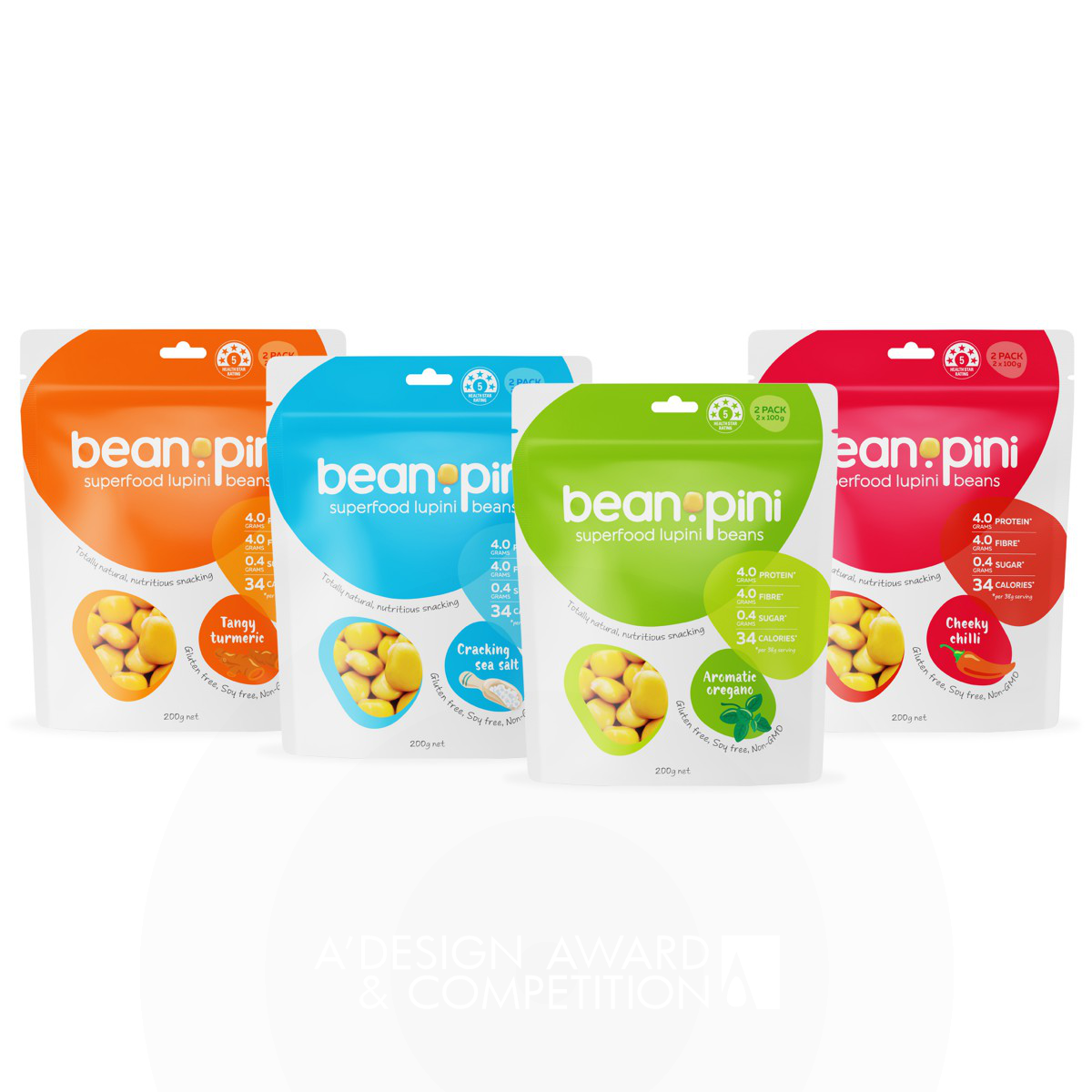 Beanopini Food by Angela Spindler Iron Packaging Design Award Winner 2018 