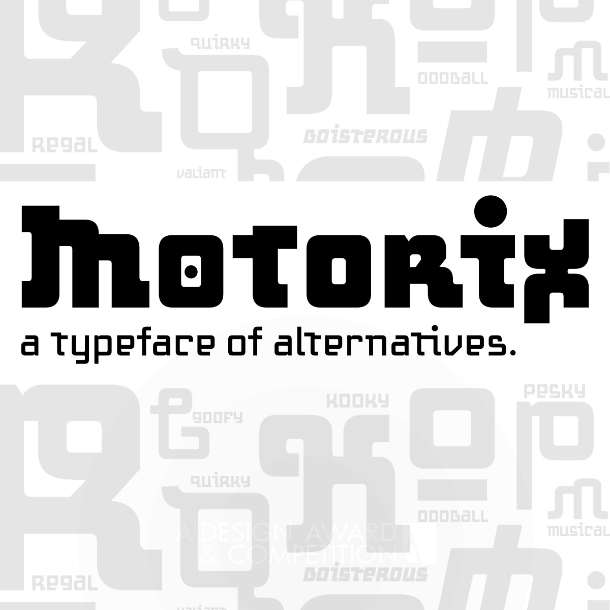 Motorix Typeface by Monica Maccaux
