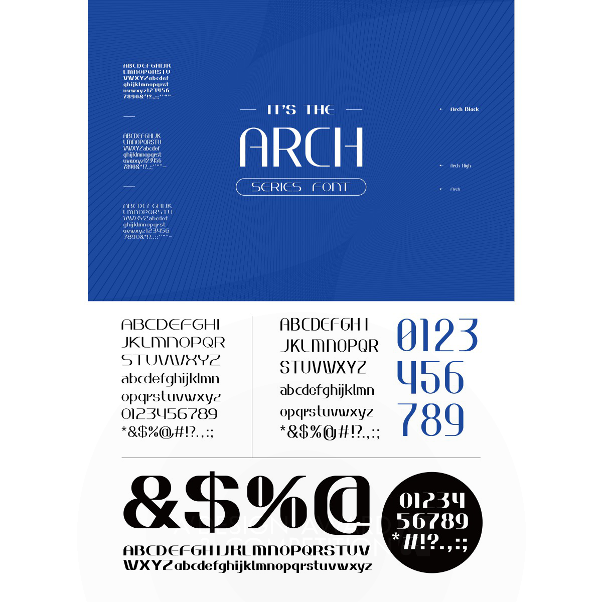 Arch Typeface by Chenglong Tao
