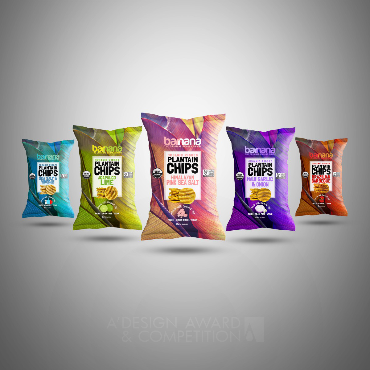 Upcycled Organic Plantain Chips Packaging - Chip Bag by Nik Ingersoll