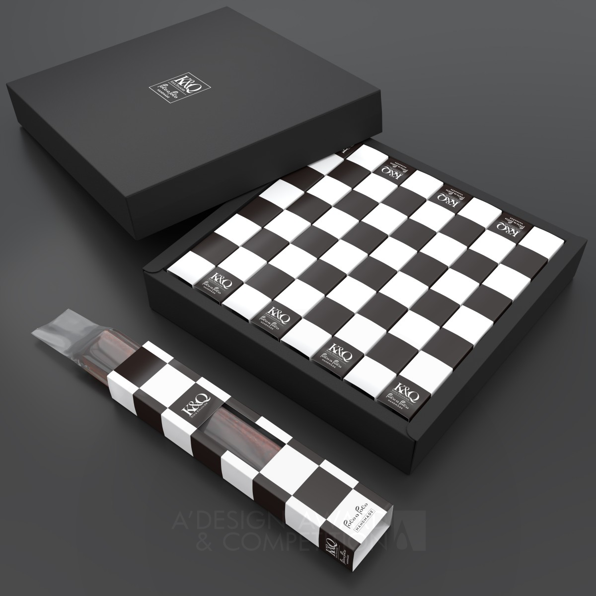 K &amp; Q <b>Chess stick cake packaging