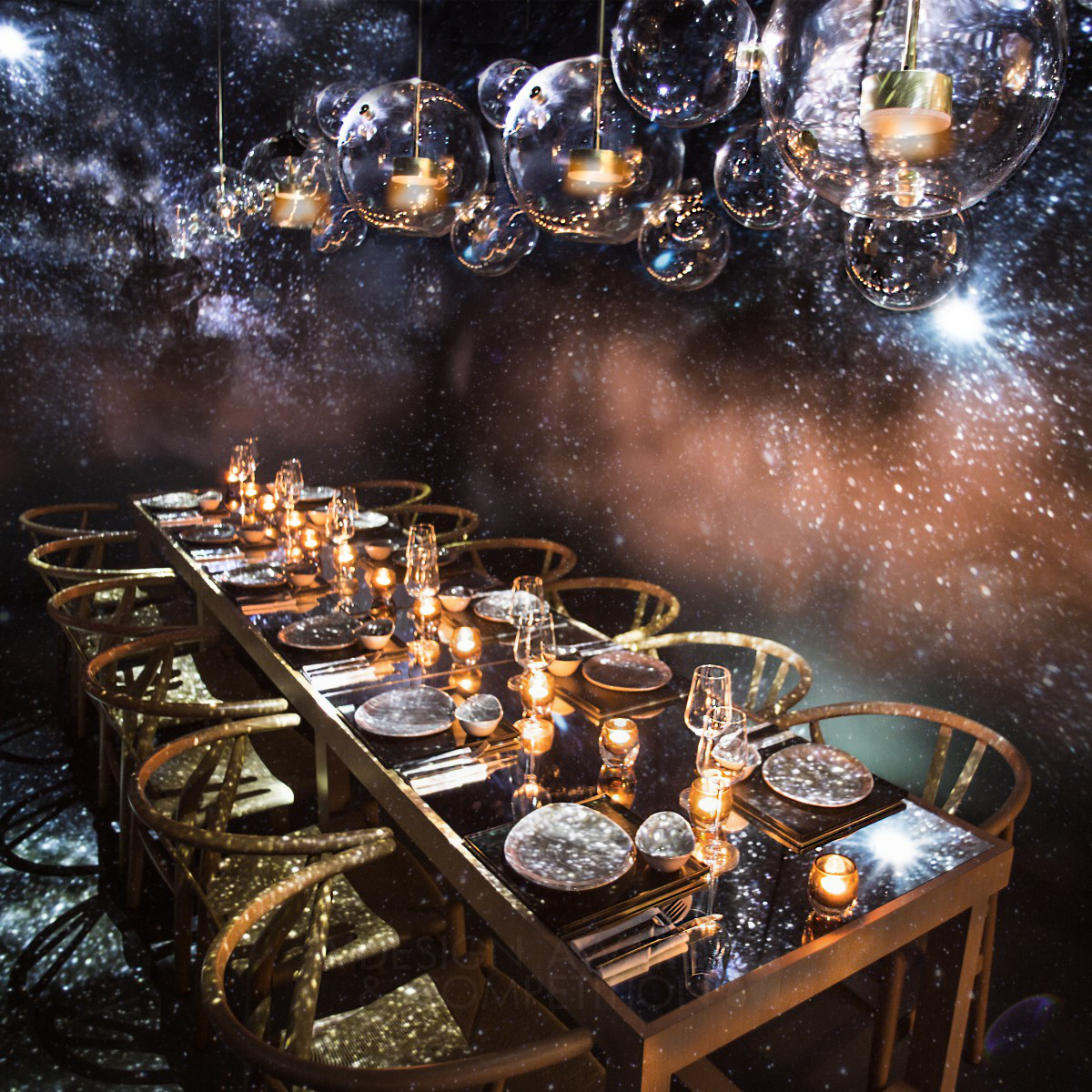 Find Your Lucky Star Restaurant pop-up installation by Emma Maxwell