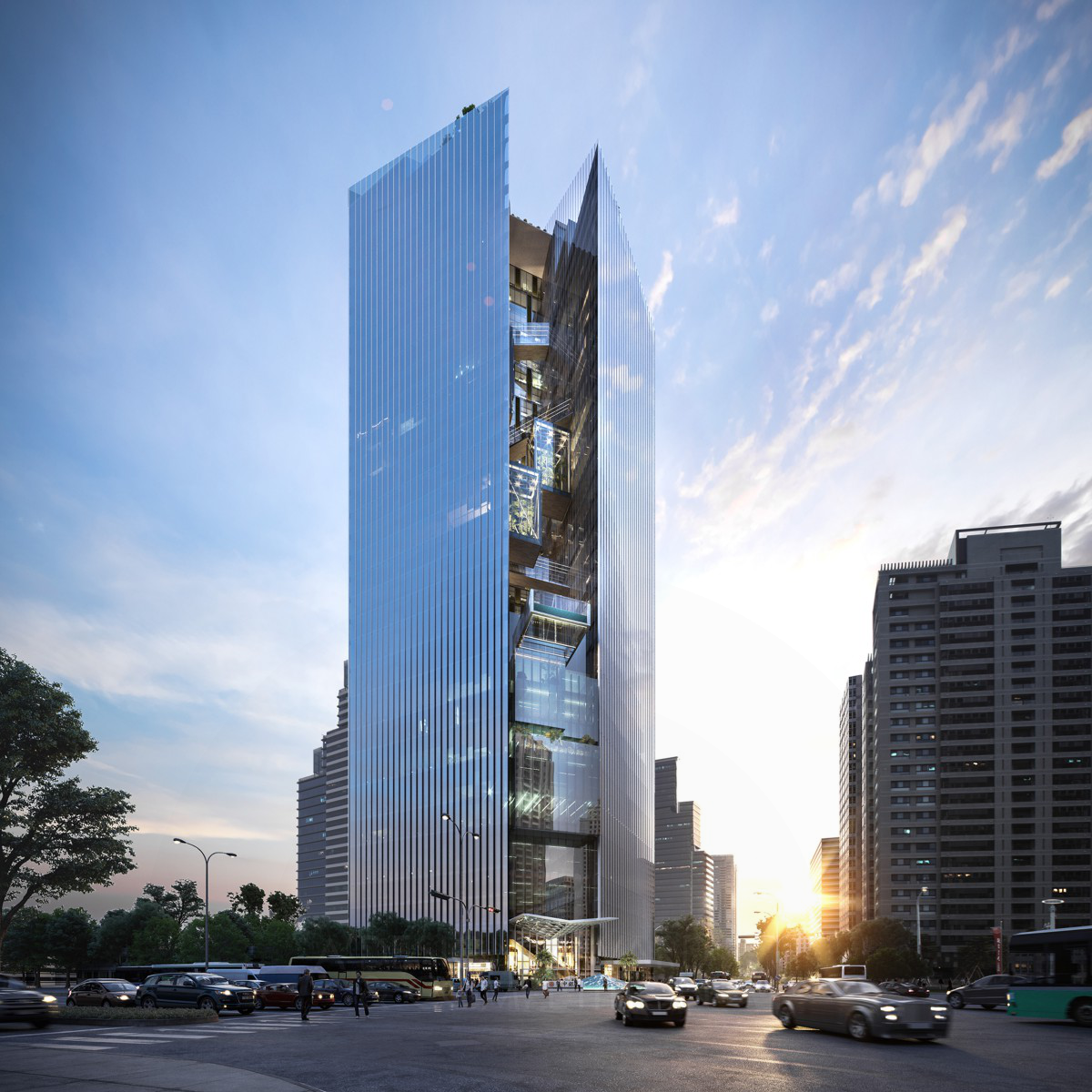Commercial Bank Headquarters of Taichung Commercial Bank HQ & Five Star Hotel     by Aedas