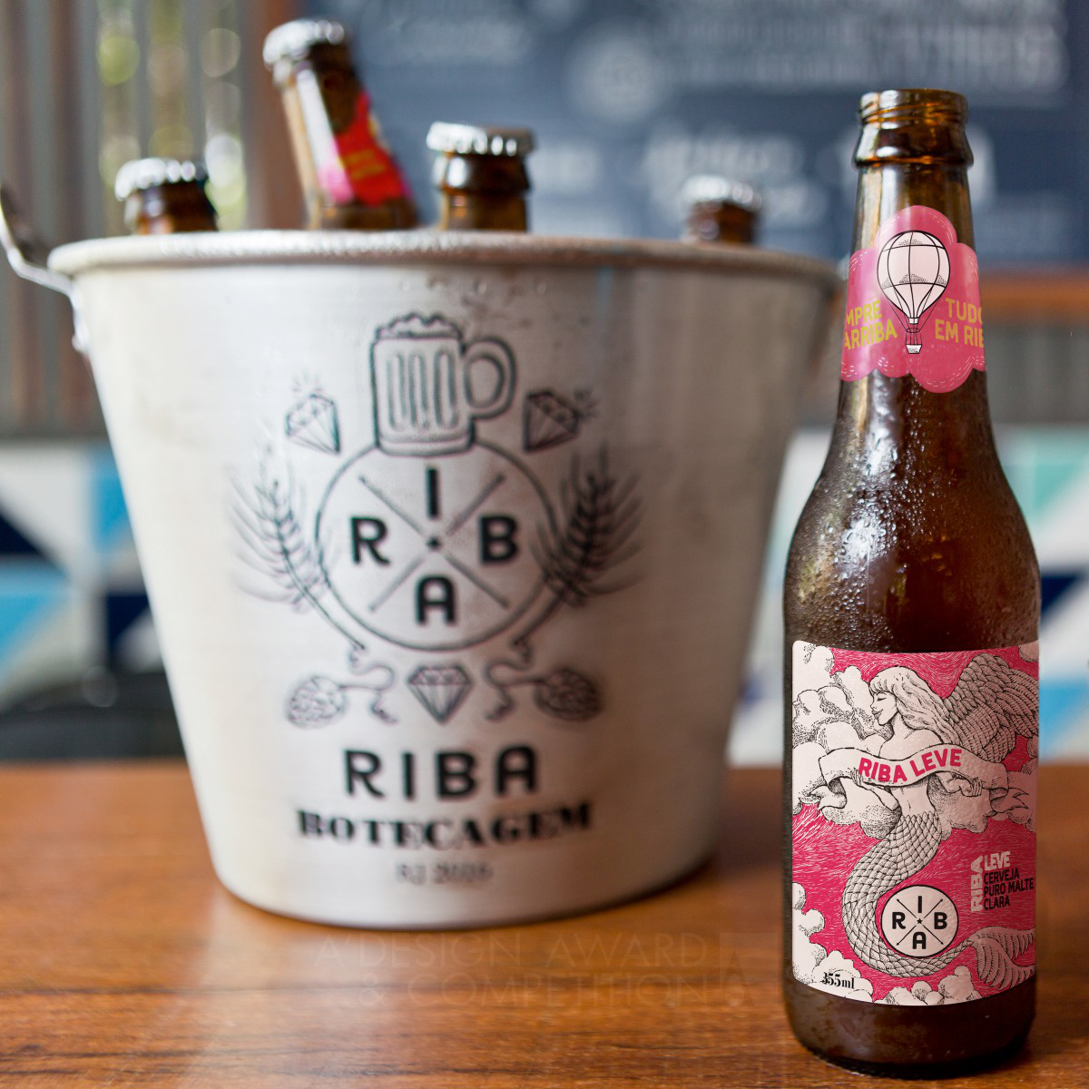 Riba Leve Light Beer Label by Ruis Vargas