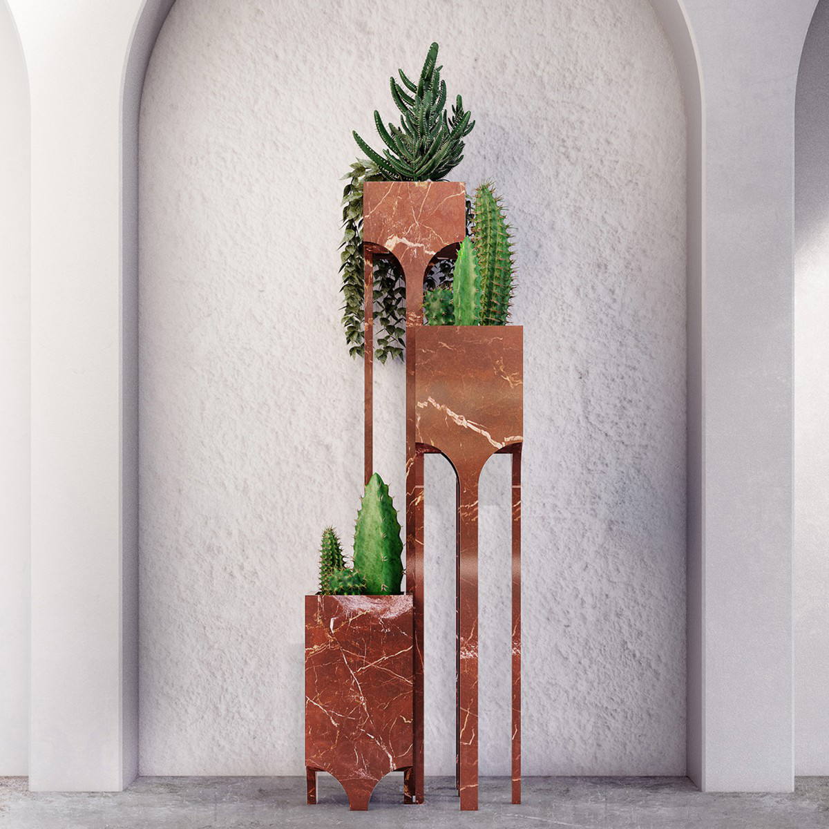 Heritage Collection Planter and Tables by Alexis Cogul Lleonart