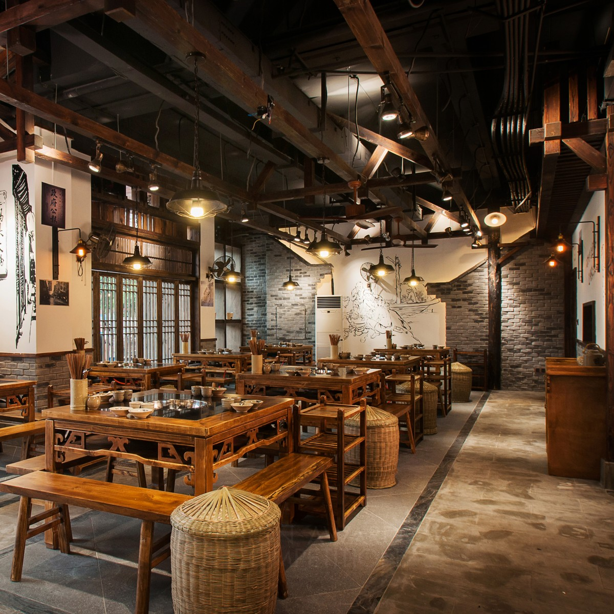 Hot Pot Restaurant by HuaWei Dai and Min Liu Silver Interior Space and Exhibition Design Award Winner 2019 