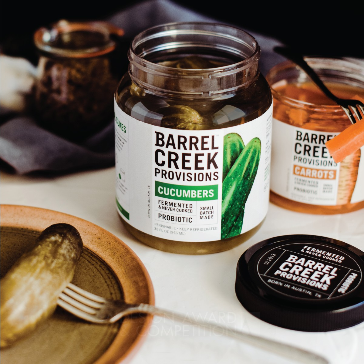 Silver Winner. Barrel Creek Provisions by Pencil Worx, Sam Ayling