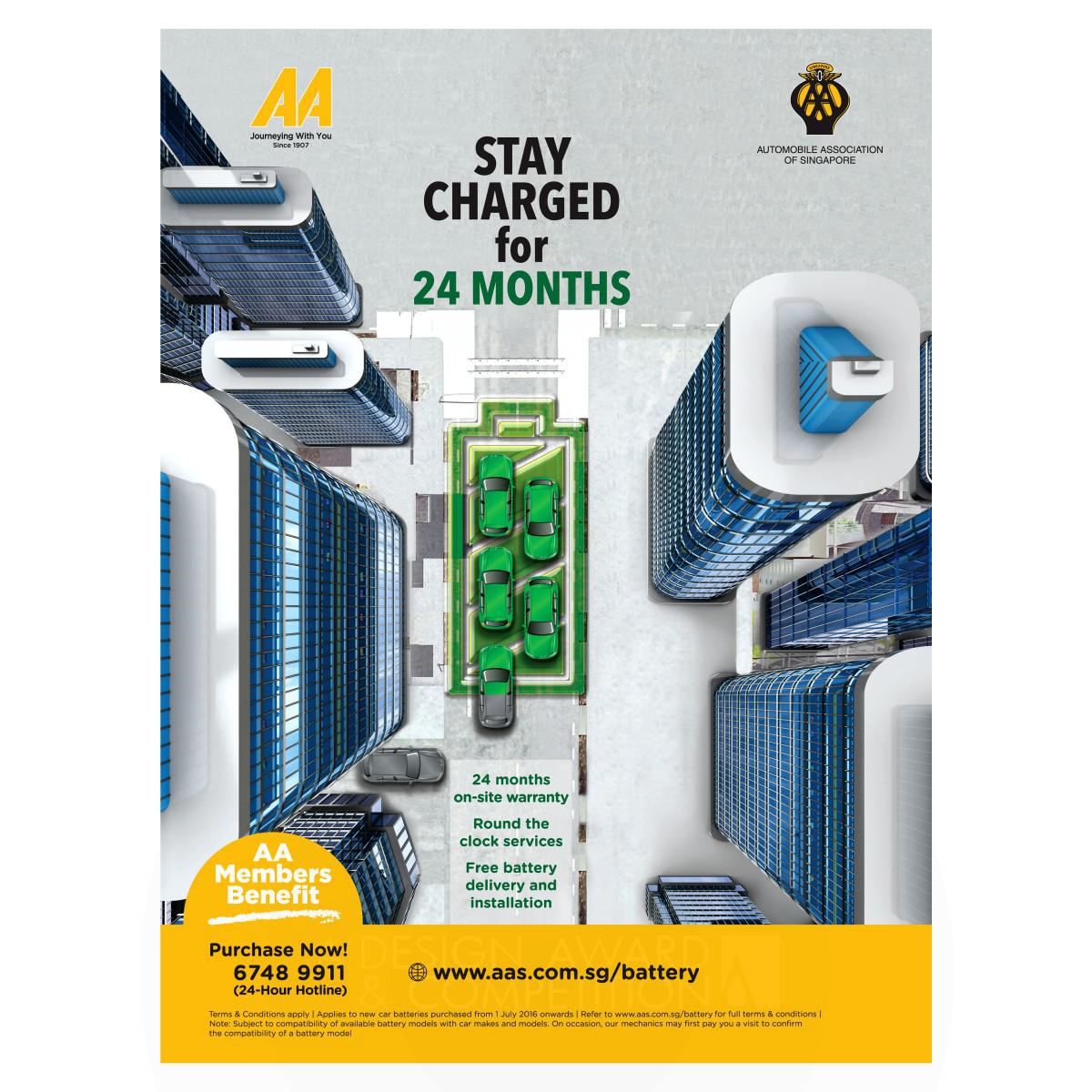 Car Battery Warranty <b>Awareness Ad for Members